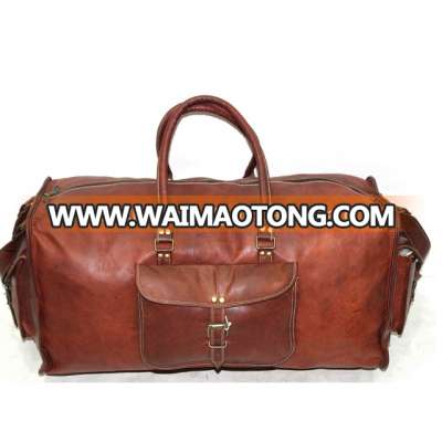 Real leather Handmade Large Size Travel and Luggage bag