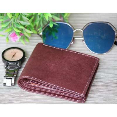 Genuine Leather Wallet ATM Card Holder Mens Casual Wallet