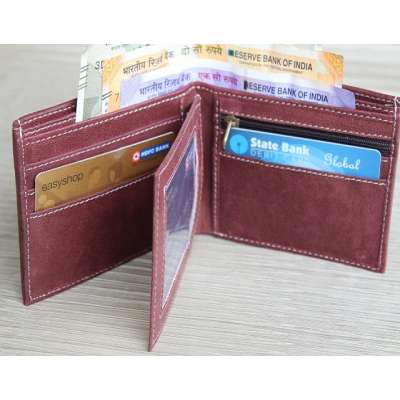 Handmade Genuine Leather Wallet ATM Card Holder Mens Wallet