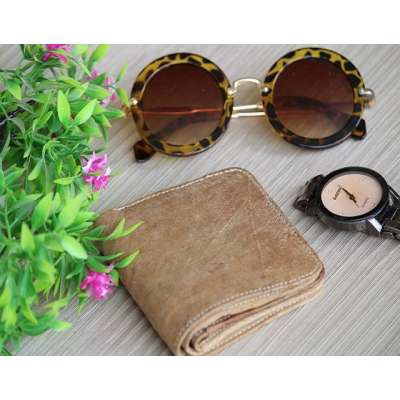 Suede Leather Wallet ATM Card Holder Casual Purse Mens