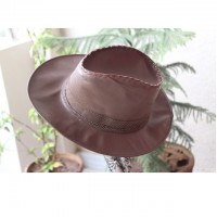 Smooth Western Leather Cowboy Hat