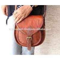 Real Leather Good Quality Vintage 6 Inch Handmade Leather Handbag Sling Bag